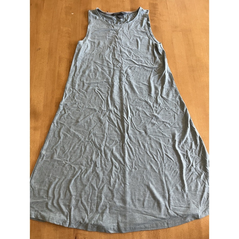 Free Fly Women's Bamboo Heritage Midi Maxi Dress Sleeveless Pockets Gray Sz S